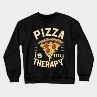 Pizza is my therapy Crewneck Sweatshirt